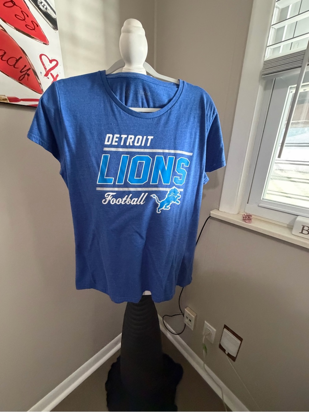 NFL Detroit Lions Heather Blue Team Tee